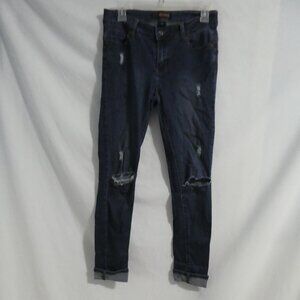 WAX JEAN | size 7 | Distressed Blue Denim | Cotton Blend | NWOT